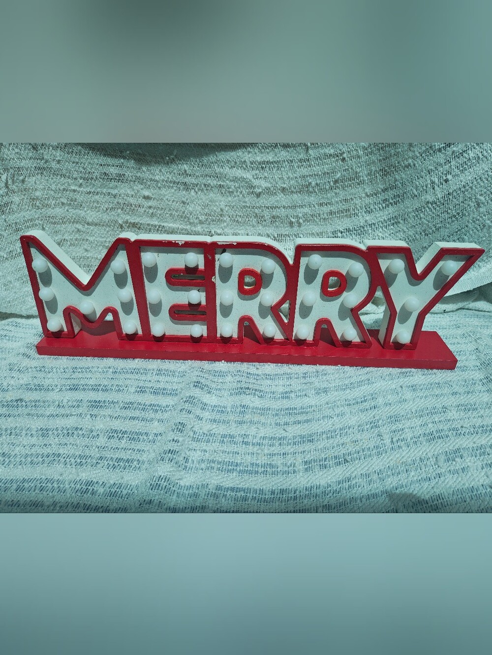 Merry LED Marquee Sign - Red